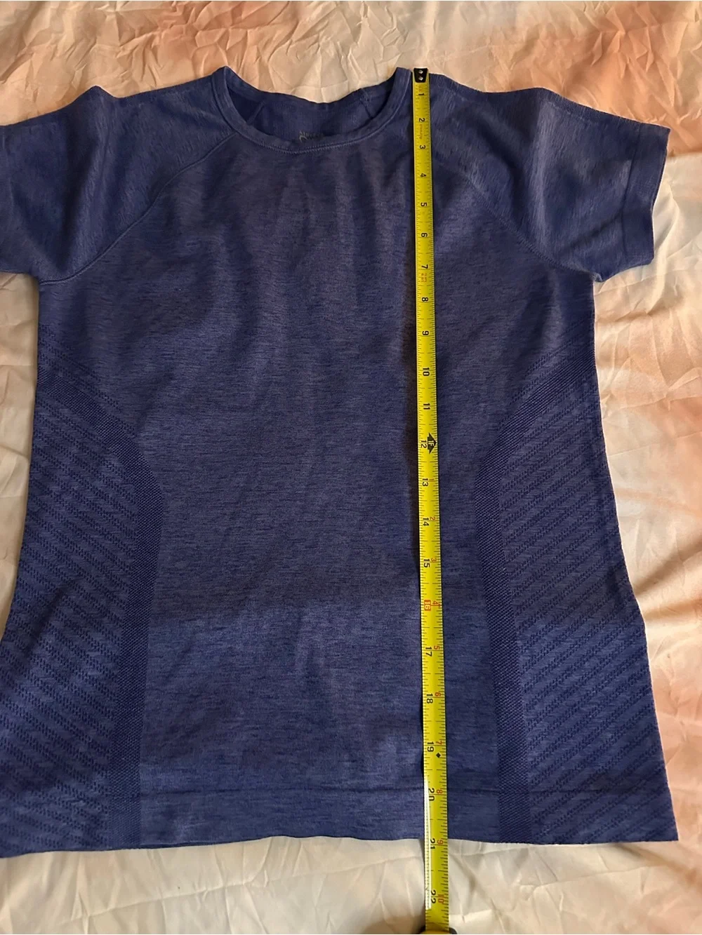 Athleta Girl | Navy “Powerful” Short Sleeve Active Workout Tee | Size Large